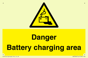 WE3560: Danger Battery charging area