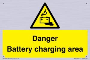 WE3560: Danger Battery charging area