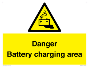WE3560: Danger Battery charging area