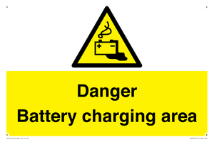 WE3560: Danger Battery charging area