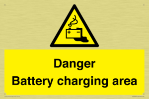 WE3560: Danger Battery charging area