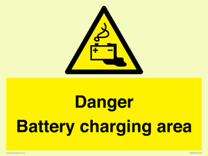 WE3560: Danger Battery charging area