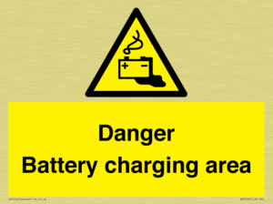 WE3560: Danger Battery charging area