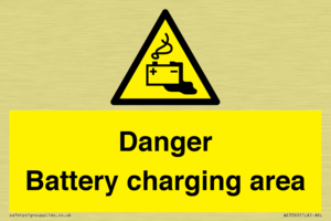 WE3560: Danger Battery charging area