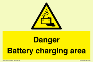 WE3560: Danger Battery charging area