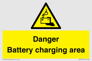 WE3560: Danger Battery charging area