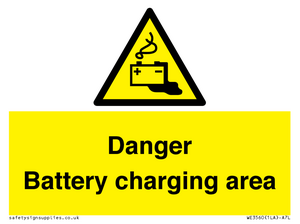 WE3560: Danger Battery charging area