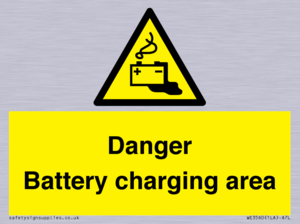 WE3560: Danger Battery charging area