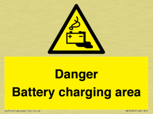 WE3560: Danger Battery charging area