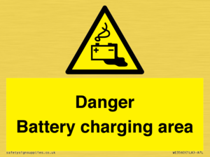 WE3560: Danger Battery charging area