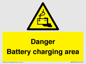 WE3560: Danger Battery charging area