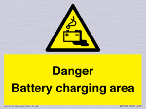 WE3560: Danger Battery charging area