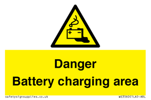 WE3560: Danger Battery charging area