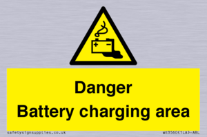WE3560: Danger Battery charging area