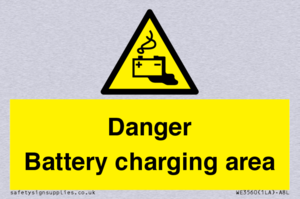 WE3560: Danger Battery charging area