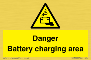 WE3560: Danger Battery charging area
