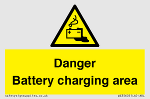 WE3560: Danger Battery charging area
