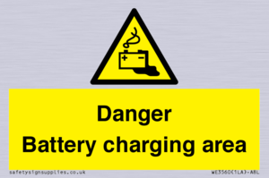 WE3560: Danger Battery charging area