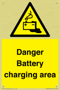 WE3560: Danger Battery charging area