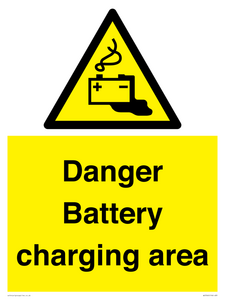 WE3560: Danger Battery charging area