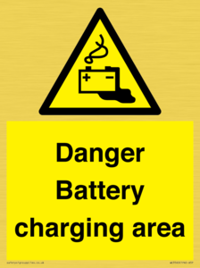 WE3560: Danger Battery charging area