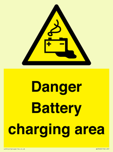 WE3560: Danger Battery charging area