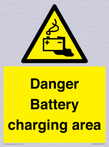 WE3560: Danger Battery charging area