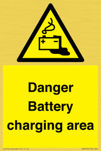 WE3560: Danger Battery charging area