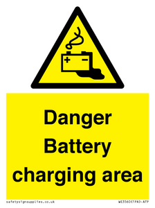 WE3560: Danger Battery charging area