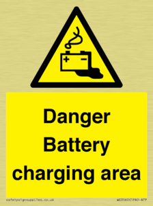 WE3560: Danger Battery charging area