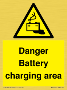 WE3560: Danger Battery charging area