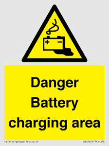 WE3560: Danger Battery charging area
