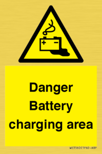 WE3560: Danger Battery charging area