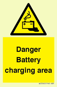 WE3560: Danger Battery charging area