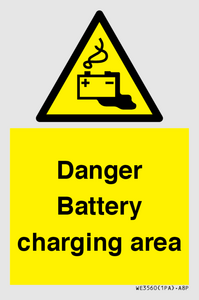 WE3560: Danger Battery charging area