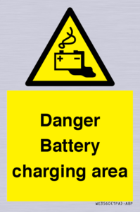 WE3560: Danger Battery charging area