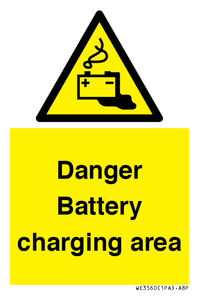 WE3560: Danger Battery charging area