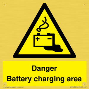 WE3560: Danger Battery charging area