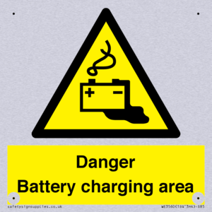 WE3560: Danger Battery charging area
