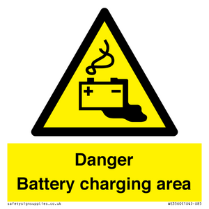 WE3560: Danger Battery charging area