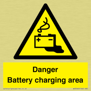 WE3560: Danger Battery charging area