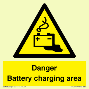 WE3560: Danger Battery charging area