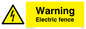 WE5135: Warning Electric Fence Sign