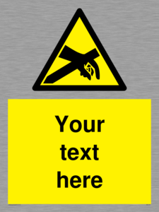 WE5181: Custom Anti-Static Warning Sign