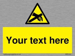 WE5181: Custom Anti-Static Warning Sign
