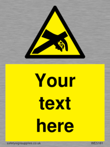 WE5181: Custom Anti-Static Warning Sign