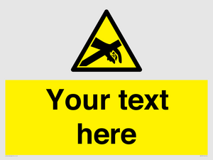WE5181: Custom Anti-Static Warning Sign