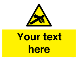 WE5181: Custom Anti-Static Warning Sign