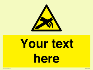 WE5181: Custom Anti-Static Warning Sign