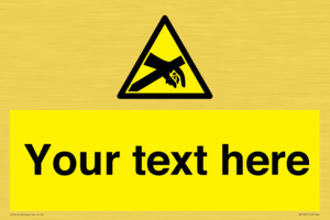 WE5181: Custom Anti-Static Warning Sign